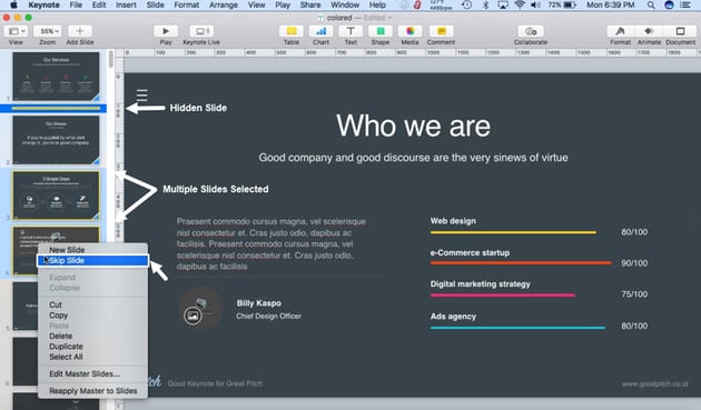 How To Hide And Delete Slides In Keynote In 60 Seconds